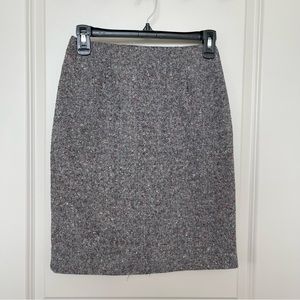 Petite Gray Pencil Skirt
